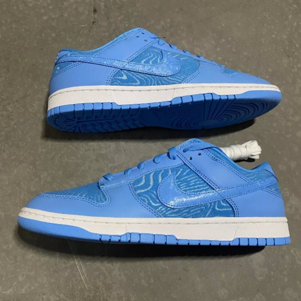 Nike Dunk Low Retro PRM UNC University Blue White Shoes *NEW Men's